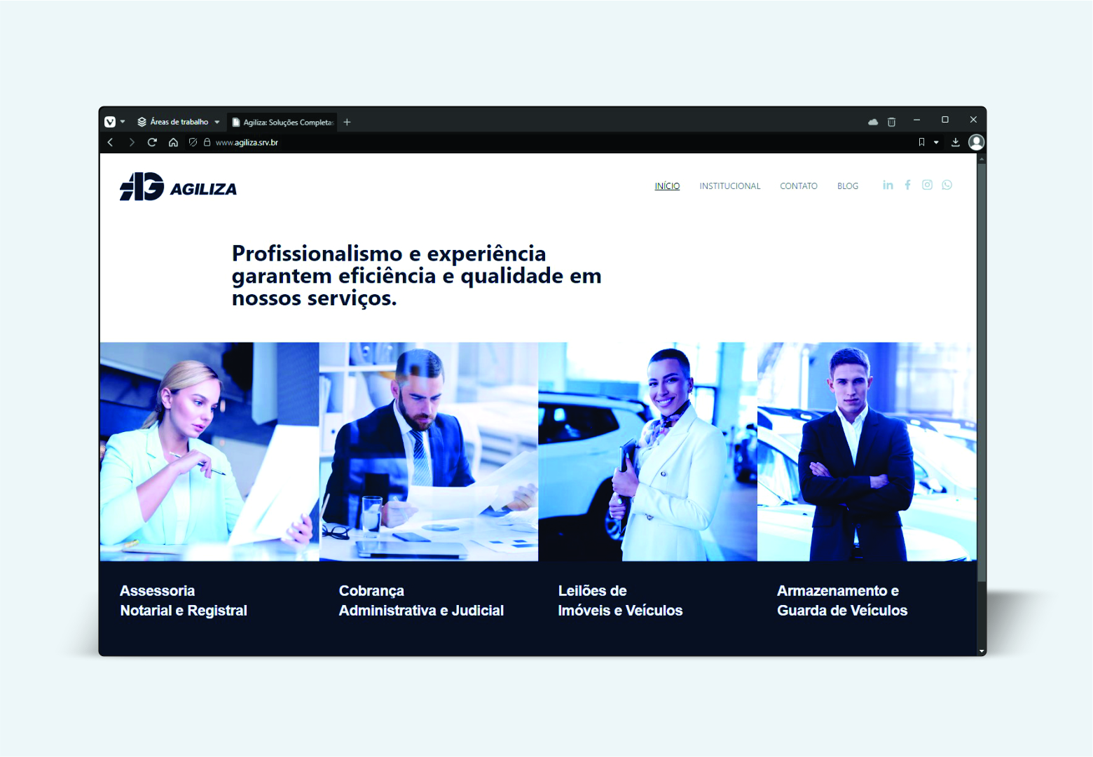 Agiliza Lança Novo Site Institucional Desenvolvido pela DUXGP